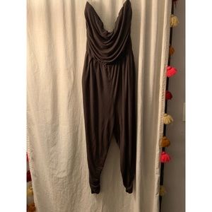 Army green harem jumpsuit